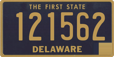 DE license plate 121562