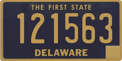 DE license plate 121563