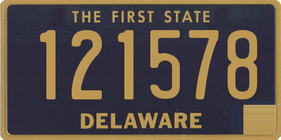 DE license plate 121578