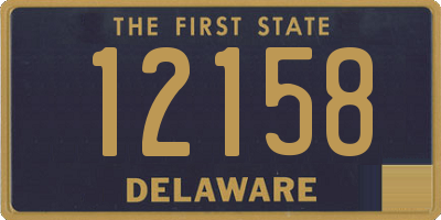 DE license plate 12158