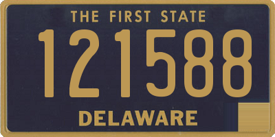 DE license plate 121588