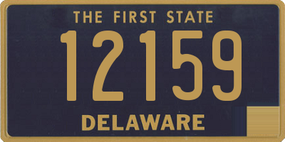 DE license plate 12159