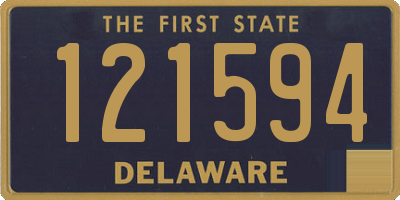 DE license plate 121594