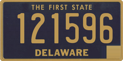 DE license plate 121596