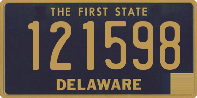 DE license plate 121598