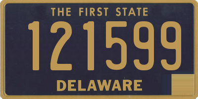 DE license plate 121599