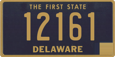 DE license plate 12161