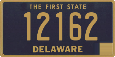 DE license plate 12162