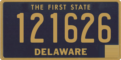 DE license plate 121626