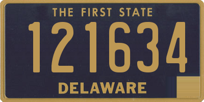 DE license plate 121634