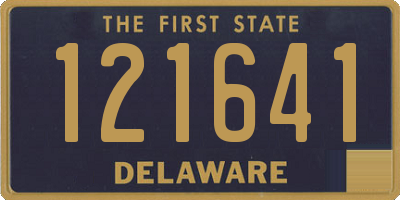 DE license plate 121641