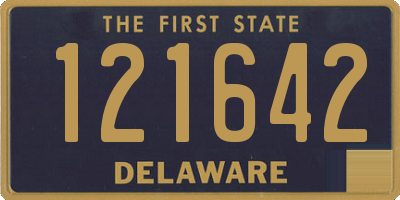 DE license plate 121642