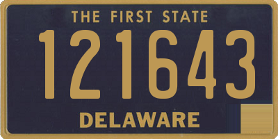 DE license plate 121643