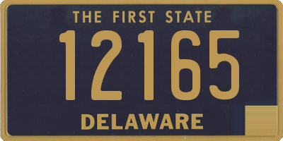 DE license plate 12165