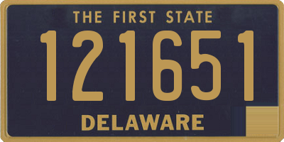 DE license plate 121651