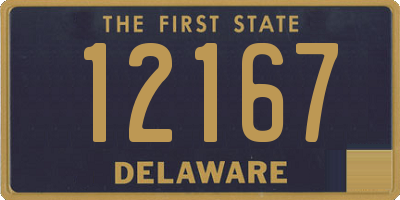 DE license plate 12167