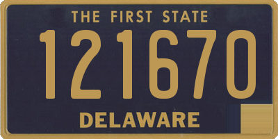 DE license plate 121670