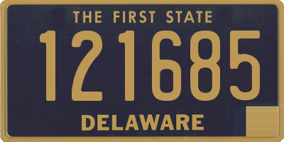 DE license plate 121685