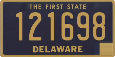 DE license plate 121698