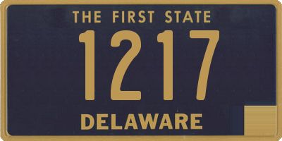 DE license plate 1217