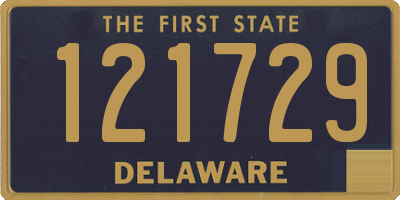 DE license plate 121729