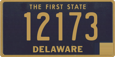 DE license plate 12173