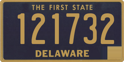 DE license plate 121732