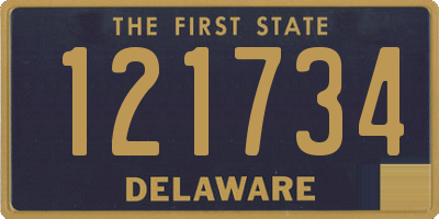 DE license plate 121734