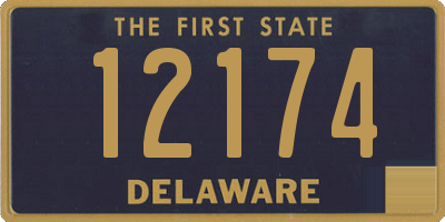 DE license plate 12174