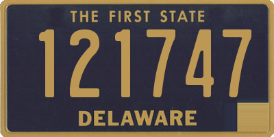 DE license plate 121747