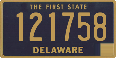 DE license plate 121758