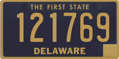 DE license plate 121769