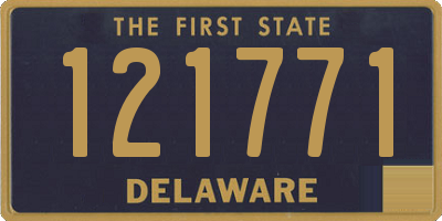 DE license plate 121771