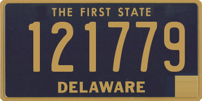 DE license plate 121779