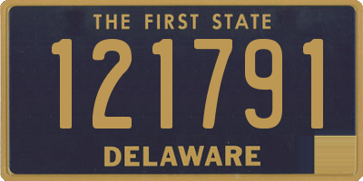 DE license plate 121791