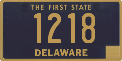 DE license plate 1218