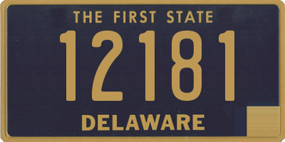 DE license plate 12181