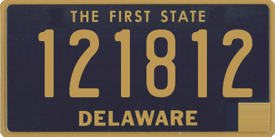 DE license plate 121812