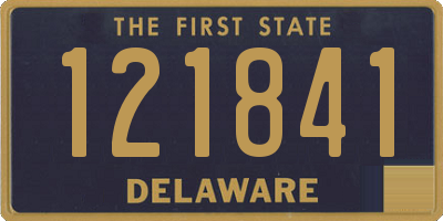 DE license plate 121841