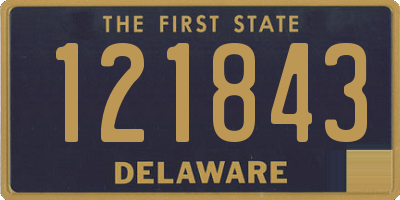 DE license plate 121843