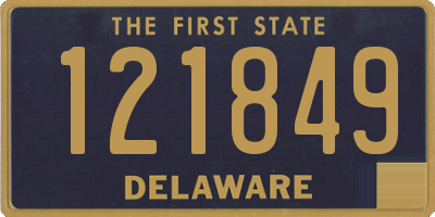 DE license plate 121849