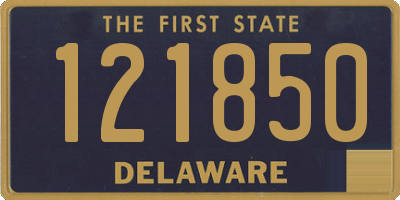 DE license plate 121850