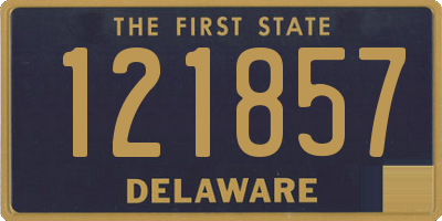 DE license plate 121857