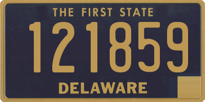 DE license plate 121859