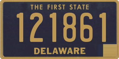 DE license plate 121861