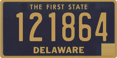 DE license plate 121864