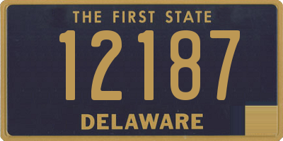 DE license plate 12187