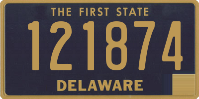 DE license plate 121874