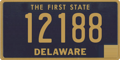 DE license plate 12188