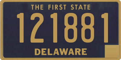 DE license plate 121881